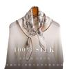 [Flower dill fireworks pattern] Handmade hemming 111% silk silk scarf for women, sun protection, multi-functional mulberry silk scarf for women