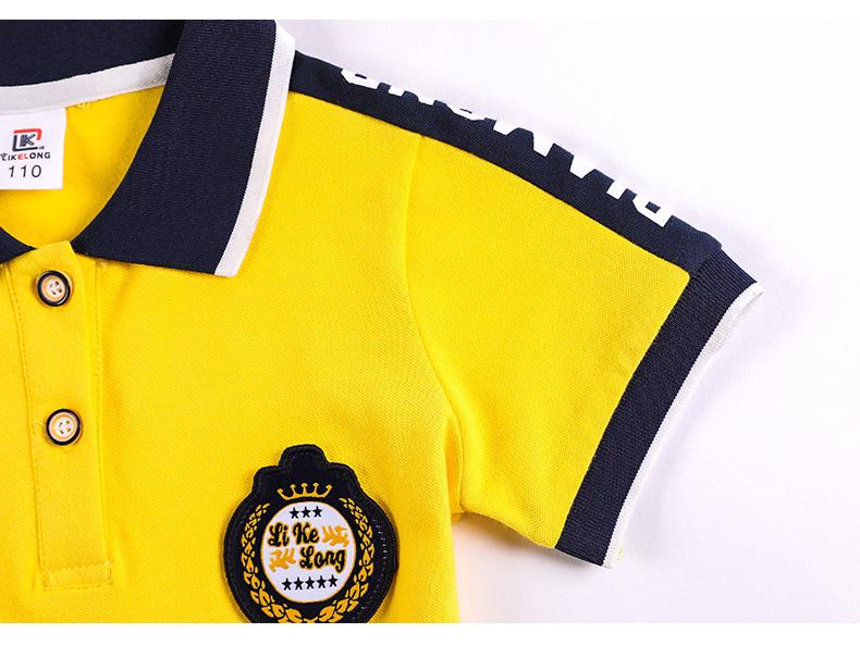 2025 Kids' Summer School Uniform: Short-Sleeve T-Shirt Sportswear for Kindergarten, Primary, and Secondary Students