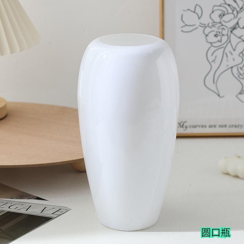 Nordic Plastic Small Vase for Table Flower Vase Tall Large Plastic Vases for Wedding Centerpieces Home Living Room Wedding Decor