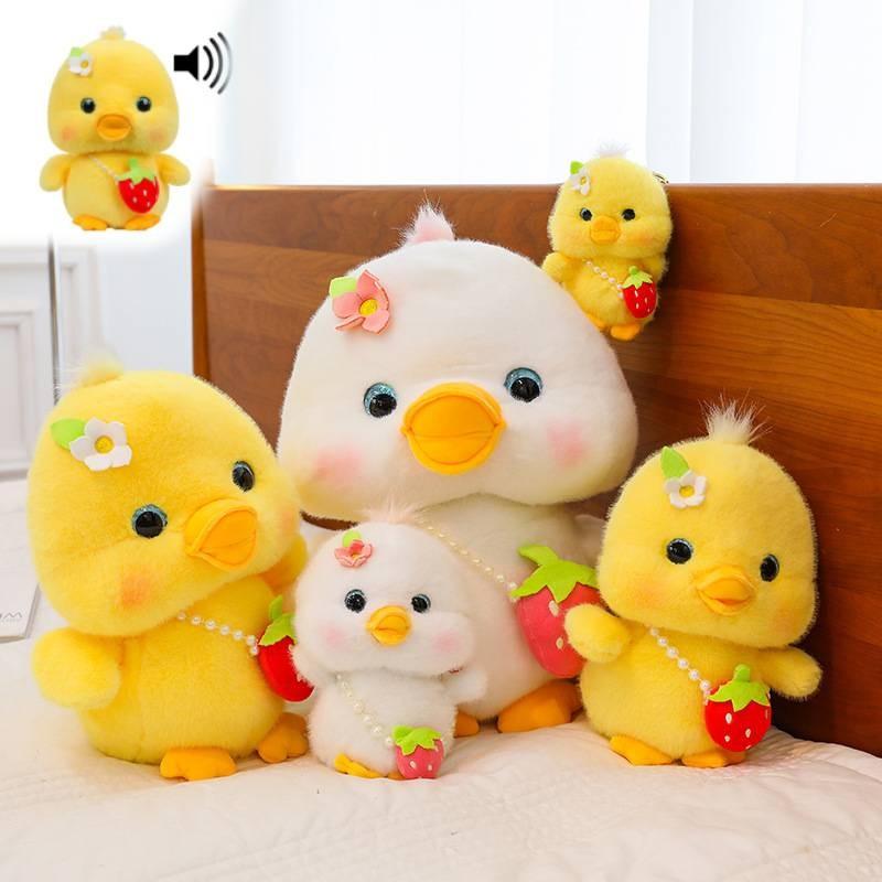 Adorable Plush Duck Toy With Sound Features Perfect For Birthdays And Gifts