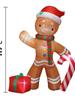 1pc Christmas Decoration Inflatable Toy Gift Snowman Penguin Built-in LED Lights Indoor Outdoor New Year Party DIY Garden Decor