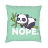 Kawaii Panda Bear Patterns Cushion Cover Sofa Home Decor Animal Cartoon Square Throw Pillow Case 45X45