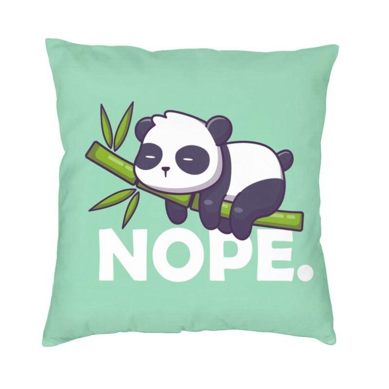 Kawaii Panda Bear Patterns Cushion Cover Sofa Home Decor Animal Cartoon Square Throw Pillow Case 45X45