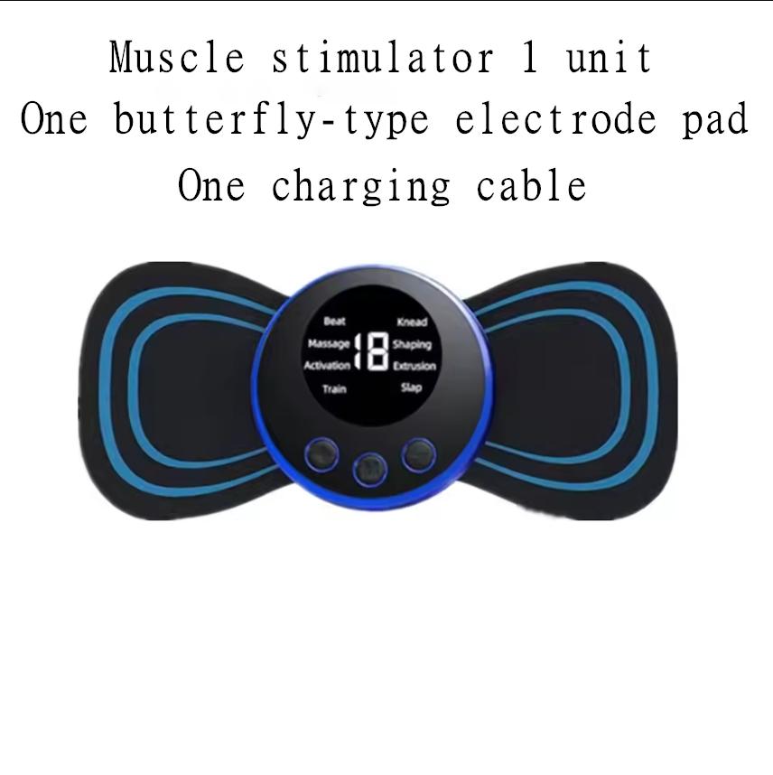 Butterfly Microcurrent Massager Relieves muscle pain, promotes blood circulation, muscle stimulator