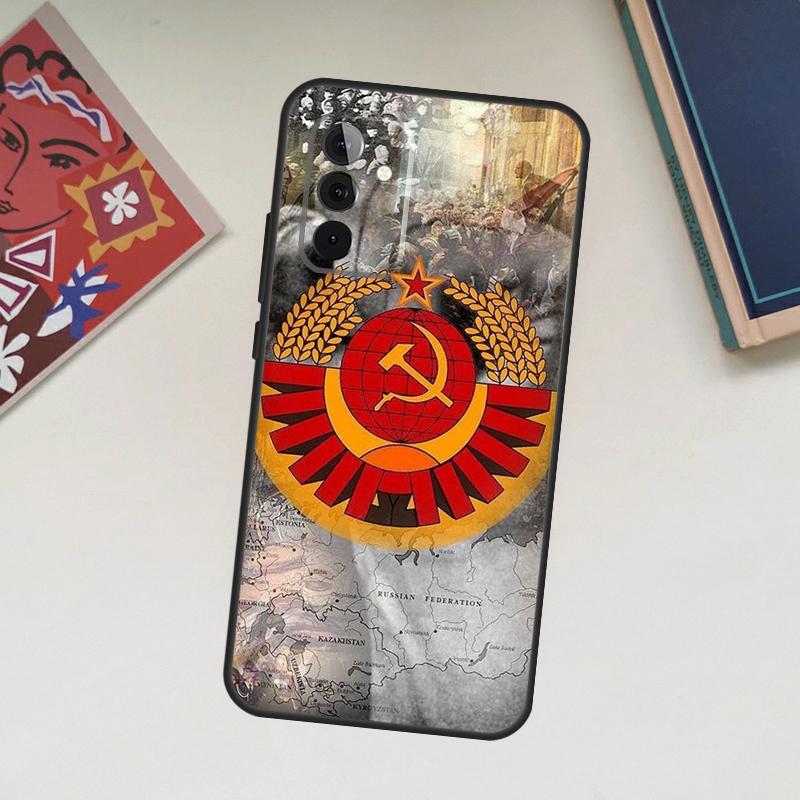 USSR Flag Soviet Union Case For Samsung Galaxy A13 A53 A33 A23 A06 A56 A16 A36 A55 A35 A17 A54 A34 A14 A52 A32 A15
