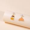 Cute Girl Long Earrings Cartoon Flower Bee Animal Stud Earrings Ocean Wind Vacation Earrings