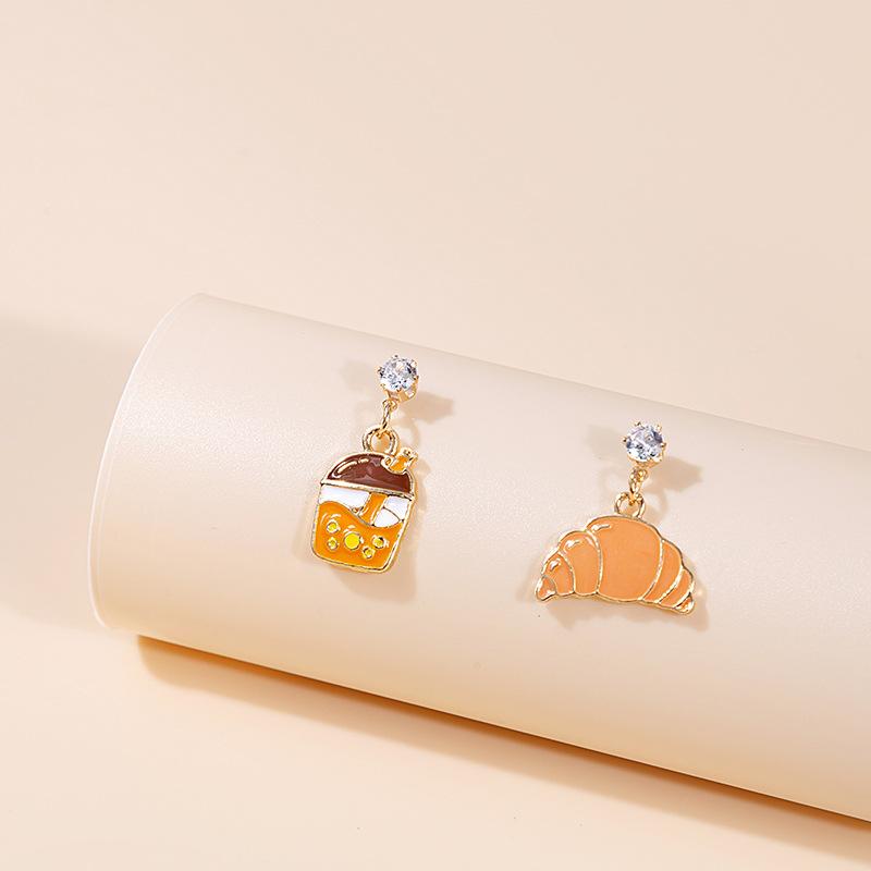 

Cute Girl Long Earrings Cartoon Flower Bee Animal Stud Earrings Ocean Wind Vacation Earrings