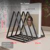 2Pack Iron Triangle Desk book storage rack, Minimalist Magazine Holder, Open
