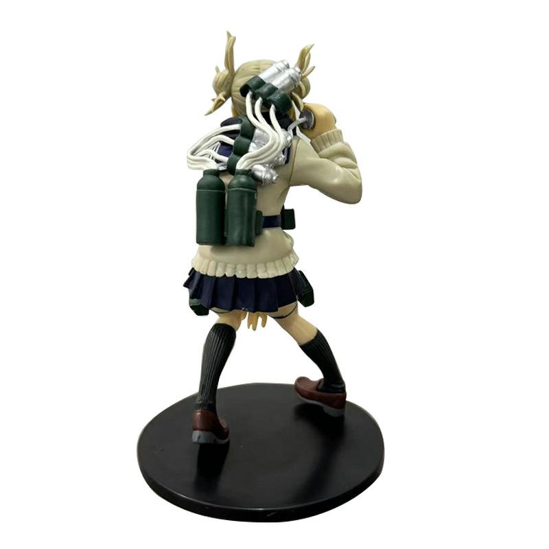 Anime Figure 17cmMy Hero Academia  Character Toya Himiko Cute Uniform Battle Version Action Figures Anime Collection Model Gift