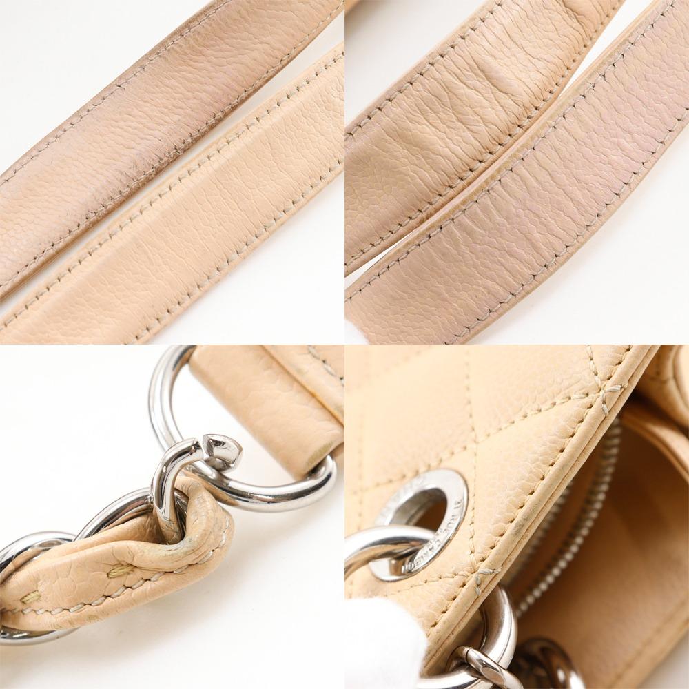 CHANEL Grand shopping tote Tote Bag A50995 GST Matelasse Chain Tote beige Caviar skin Women Used