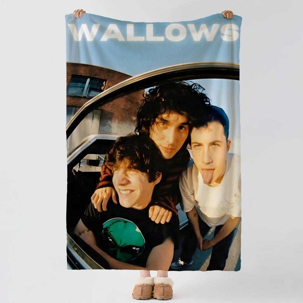 music W-Wallows-s Throw Thick Comfort Flannel Quilt, Multi-scene Use Indoor Outdoor Daily Nap