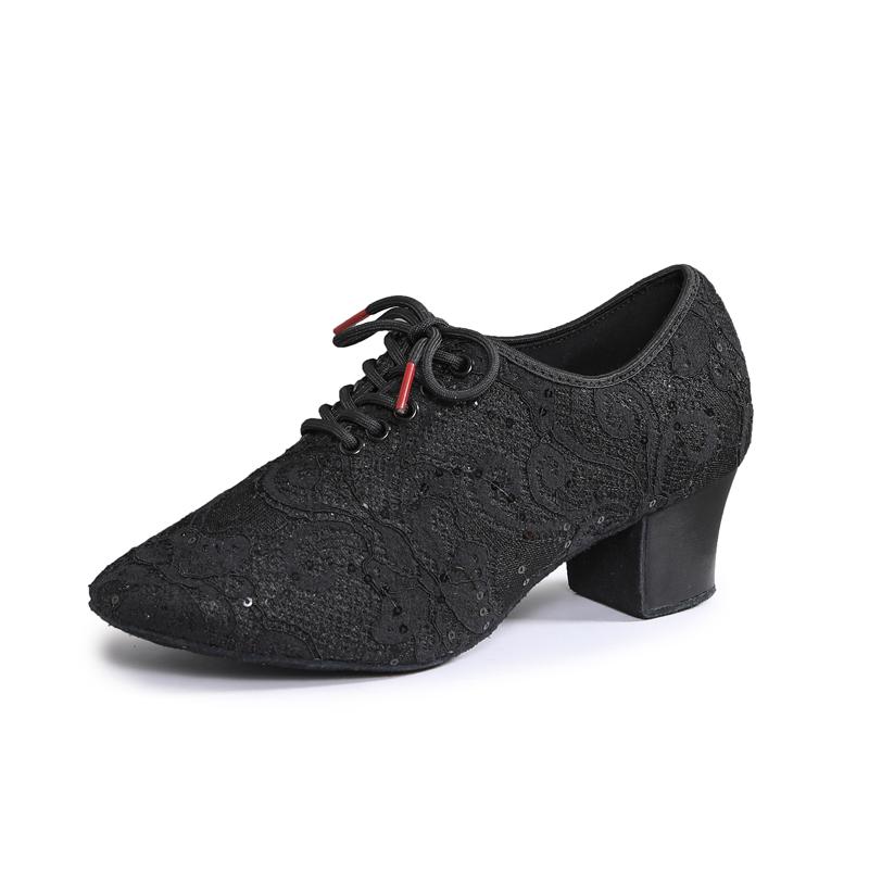 Scarpe da Ballo Latino Bianche Donna Adulto Interno Suole Morbide Professionali Quadrato Moderno Sneakers da Ballo Donna Scarpe da Ballo Jazz Nero