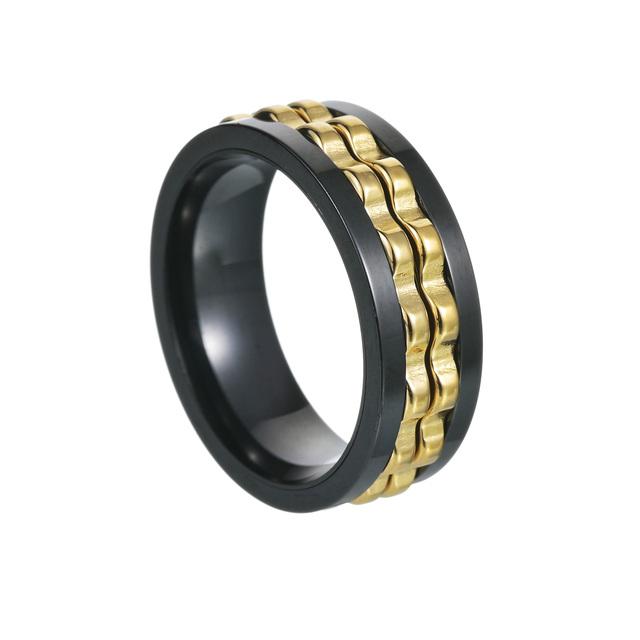 

Тривога Кільце з нержавіючої сталі Чоловіче спорядження Fidgets Spinner Rings Модні Вільно обертається Антистрес Аксесуари Ювелірні вироби 13