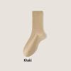 Women's Mid-Calf Cotton Socks - Sweat-Absorbent, Odor-Resistant, Non-Slip, Boneless Design for Spring and Autumn