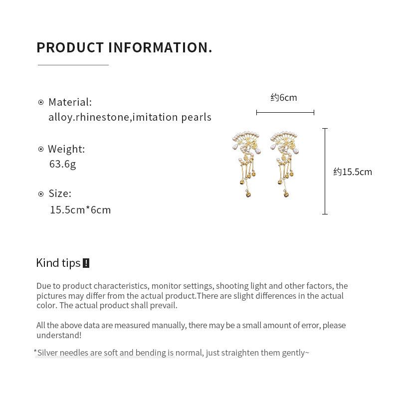 Eingesetzte Strasssteine Übertreiben Augen Ohrringe für Frauen Temperament Hängeohrring Perlenquaste Leichter Luxus Party Zirkon Geschenke