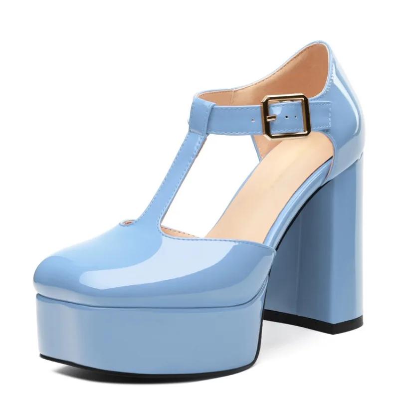 Fashion New candy colored high-heeled dress party summer sandals  European and American sexy banquet wedding bride high-heeled shoes 45