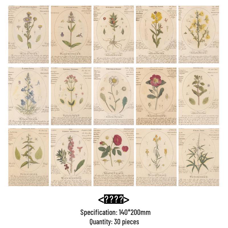 Yan Youmei Dekorationssticker im Vintage-Stil: Kreatives Journal-Set mit 8 Designs