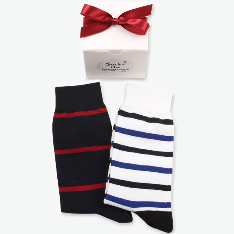 2 sets of striped socks