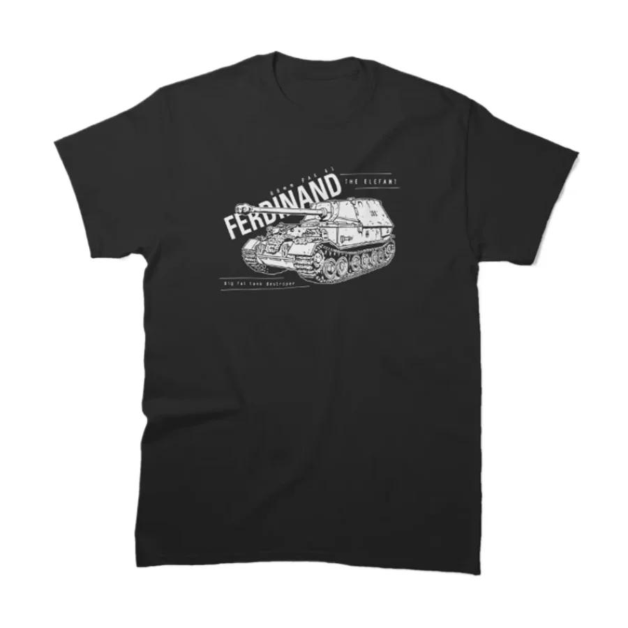 

WWII German Ferdinand Elefant Heavy Tank Destroyer TShirt 100 Cotton ONeck Summer Short Sleeve Casual Mens Tshirt Size S3XL S