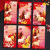 6pcs Blessing Lucky Red Pockets Traditional Spring Festival Red Envelope  Marriage Celebration