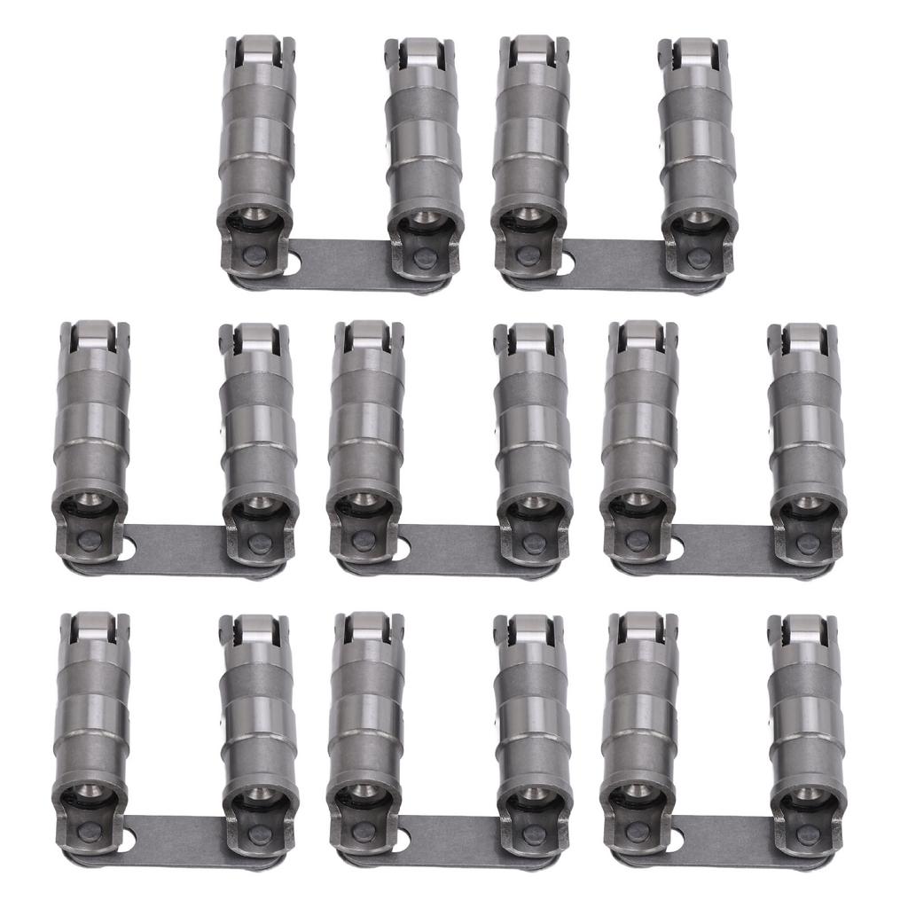 8PCS Hydraulic Roller Lifter Set Alloy Steel Roller Lifters with Link Bar Replacement for SBC 350 265 400 V8