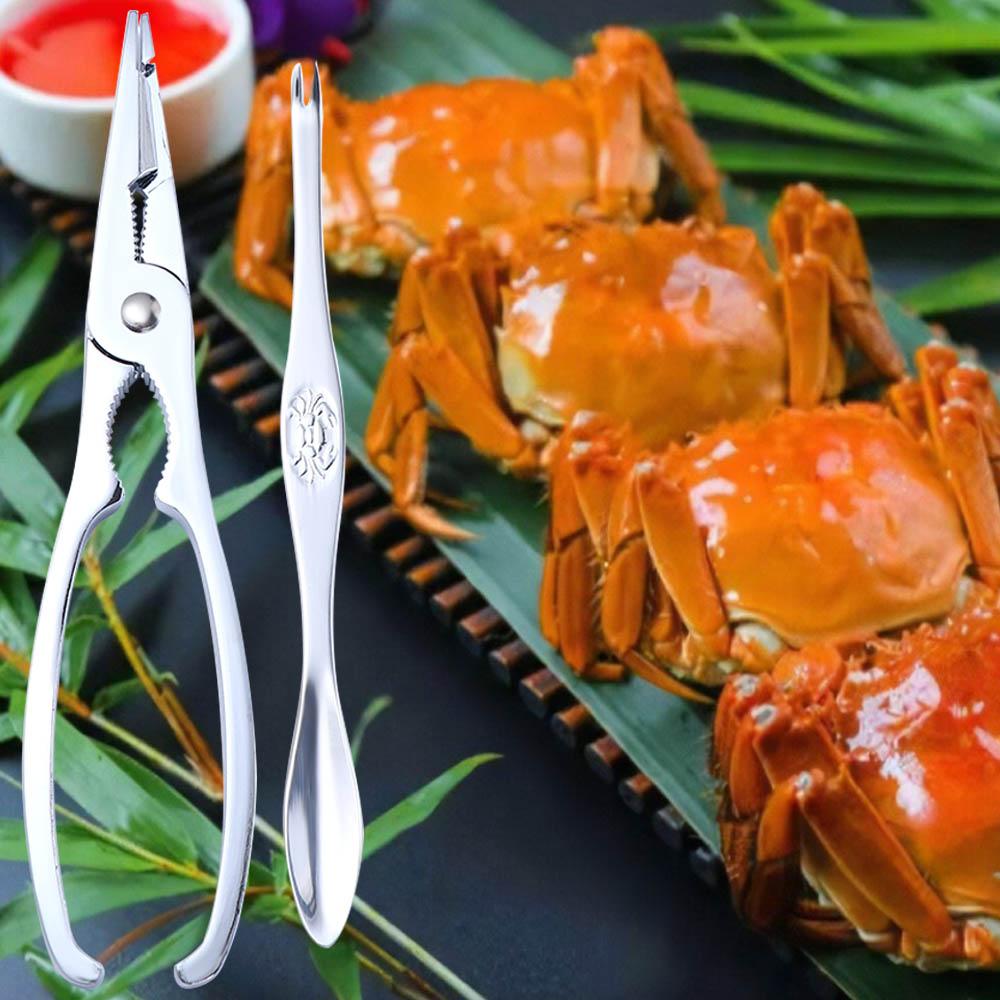 Crab  Pliers Kitchen Gadgets Eating Crab Peeler Prawn Peeler Seafood Tool  Set Seafood Cracker