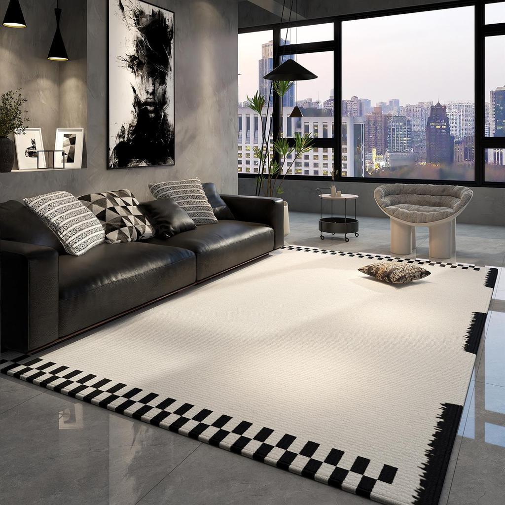 High-End Minimalist Living Room Carpet: Large, Non-Slip, Stain-Resistant Sofa & Coffee Table Rug