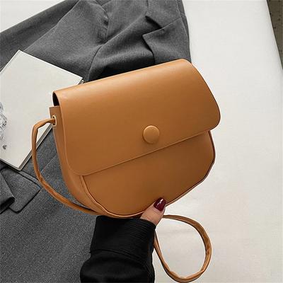 Mode Umhängetasche Vintage PU Damen Tasche Einfarbig Shopping Messenger Bags