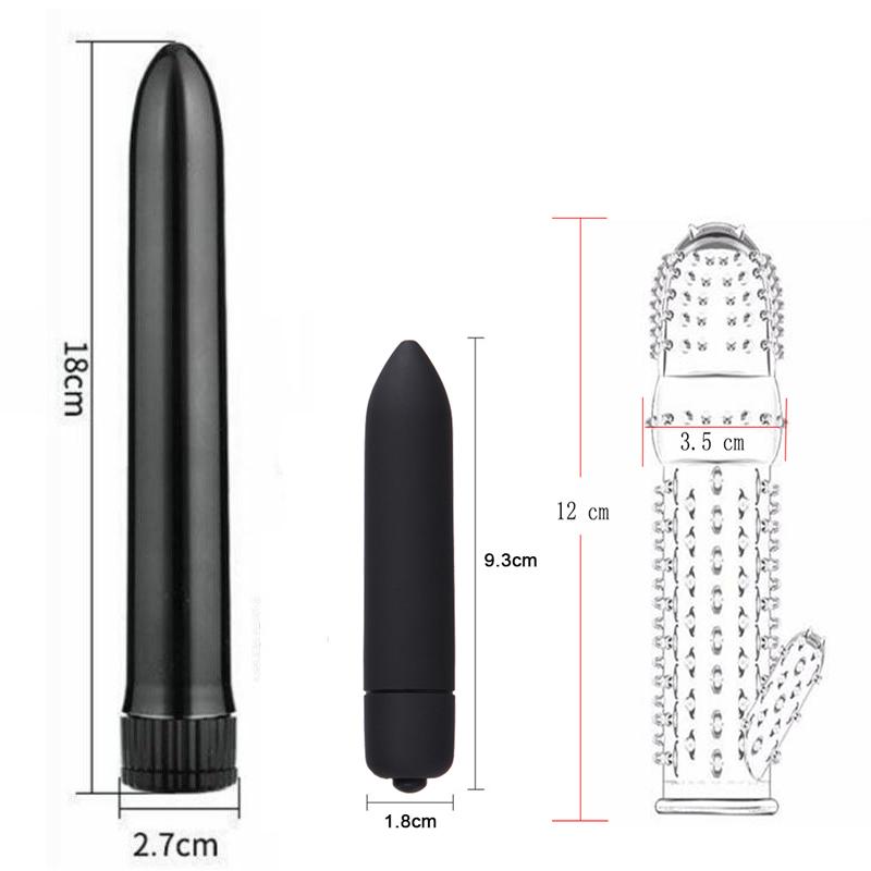 BDSM Kits Adults Sex Toys for Couples Handcuffs Nipple Clamps Spanking Paddle Sex Metal Anal Plug Vibrator Slave Bondage