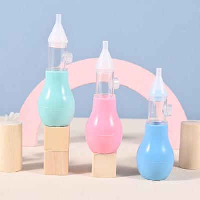 Silicone Anti-Reflux Baby Nasal Aspirator - Soft Toddler Mucus Cleaner, Manual Oral Suction Device
