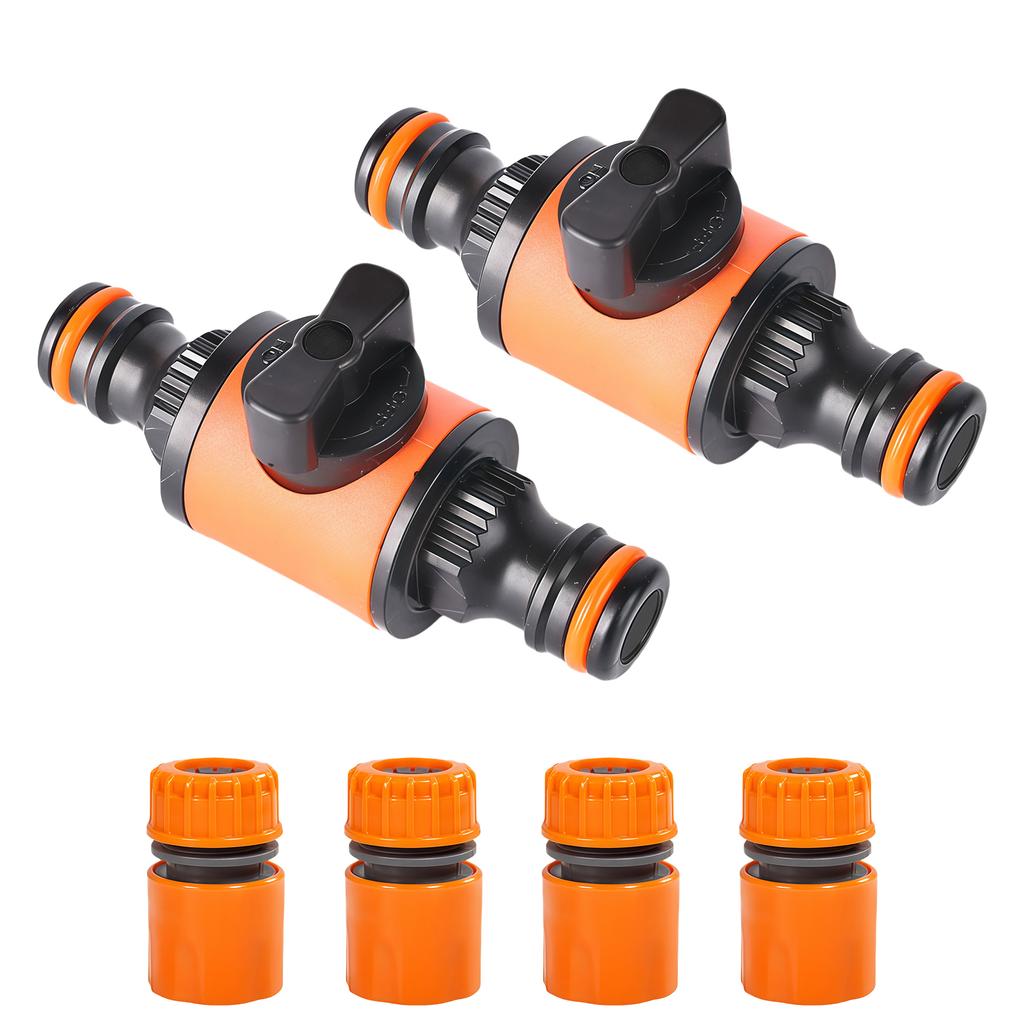 Quick Release Hose Connector and Fitting Connector for Garden Hose Pipe Valved Garden Hose Pipe Shut Off Valved
