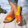 Fashion Female Shoes 2025 Summer Open Toe Women's Sandals Plus Size Mixed Colors Sandal for Outdoor Casual Comfortable Beach & Daily