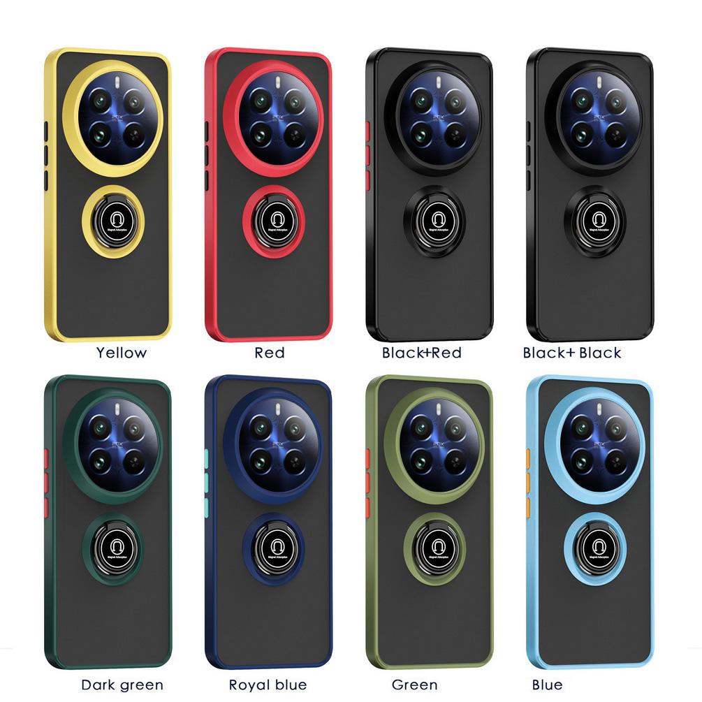 Obrotowy uchwyt etui na telefon Realme 12 Pro + 11 Pro 10 9 9i 8i Realme C67 C53 C55 C31 C35 C21y Uchwyt samochodowy na palec