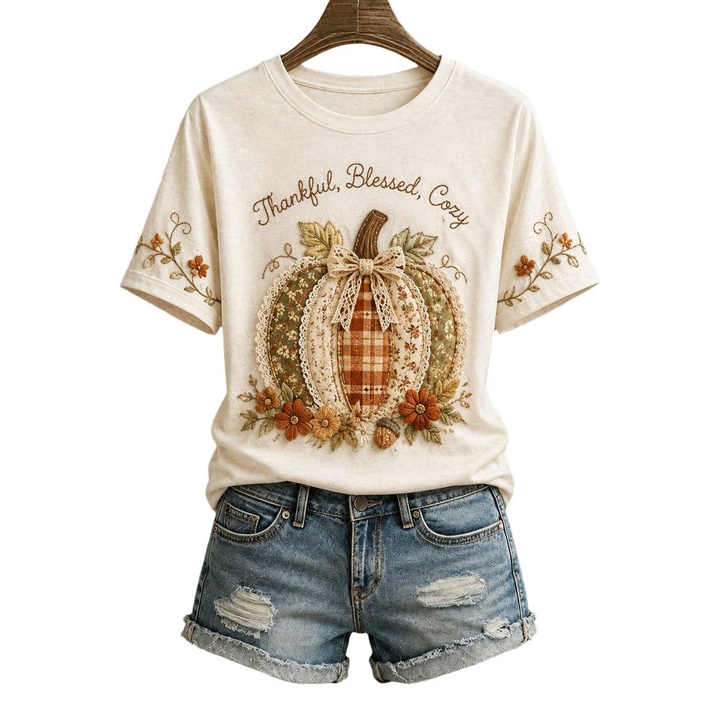 Dames Casual Halloween Print Pullover T-shirt