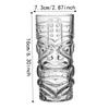 Vintage Mask Glass Cup Transparent Whiskey Cup Creative Juice Cup  Bar