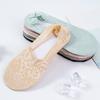 Calcetines náuticos finos de verano para mujer, con encaje jacquard, invisibles, de silicona, antideslizantes, con talón anticaída, de algodón, absorbentes del sudor.