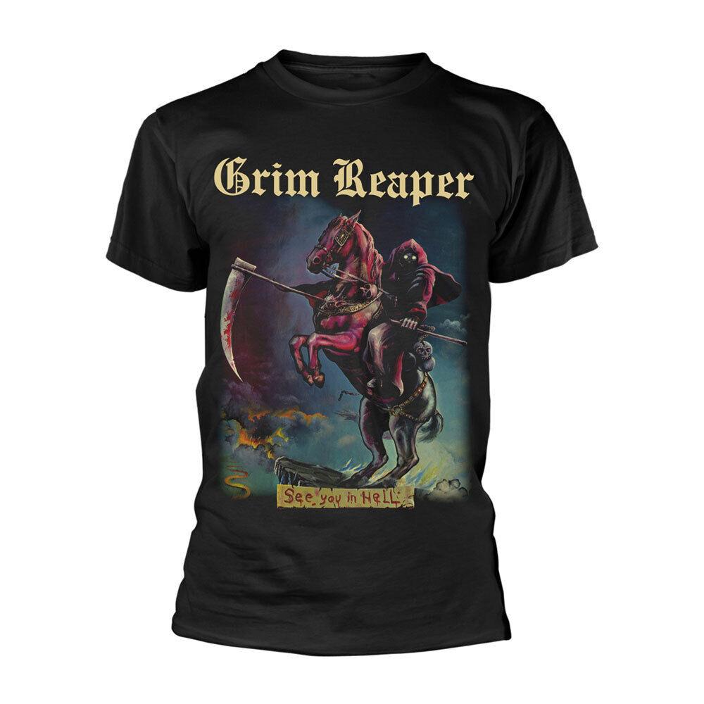 

Men s Grim Reaper See You In Hell T-shirt Black Unisex T-Shirt S