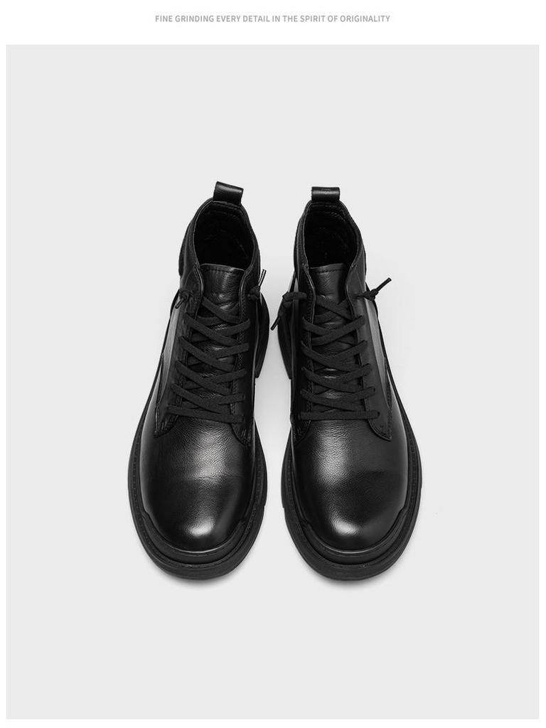 2023 Autumn/Winter Martin Boots: Premium Cowhide, Velvet-Lined, Short Casual Business Leather Boots