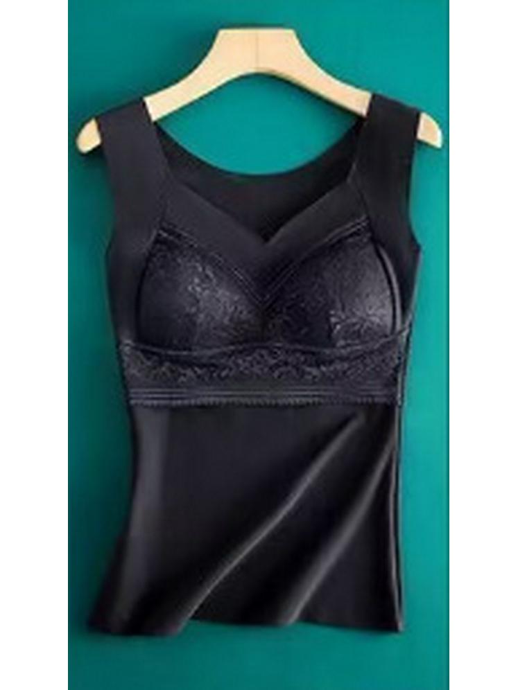 

Женский двухсторонний терможилет с начесом и нагрудной вставкой, облегающий и теплогенерирующий базовый слой для осени/зимы XL (100-130 jin)