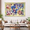 1pc Lucky Star Anime Tapestry Horizontal Manga Wall Hanging with Character  Iconic Poses Polyester Decor for Room Bedspread