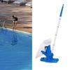 1 Set Pool Vacuum Cleaner Pool Cleaner with 3 Brushes No Electricity Needed Pool Vacuum with Filter Bag Telescopic Pole for Pool Pond Hot Tub