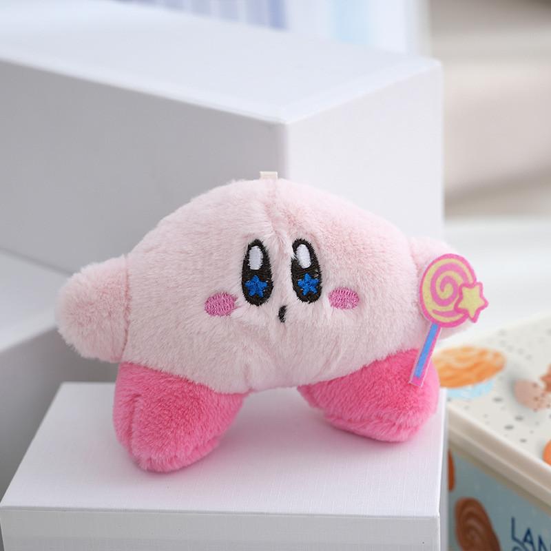 Adorable Star Kirby Plush Toy Keychain Cute Backpack Doll Soft Stuffed Animal
