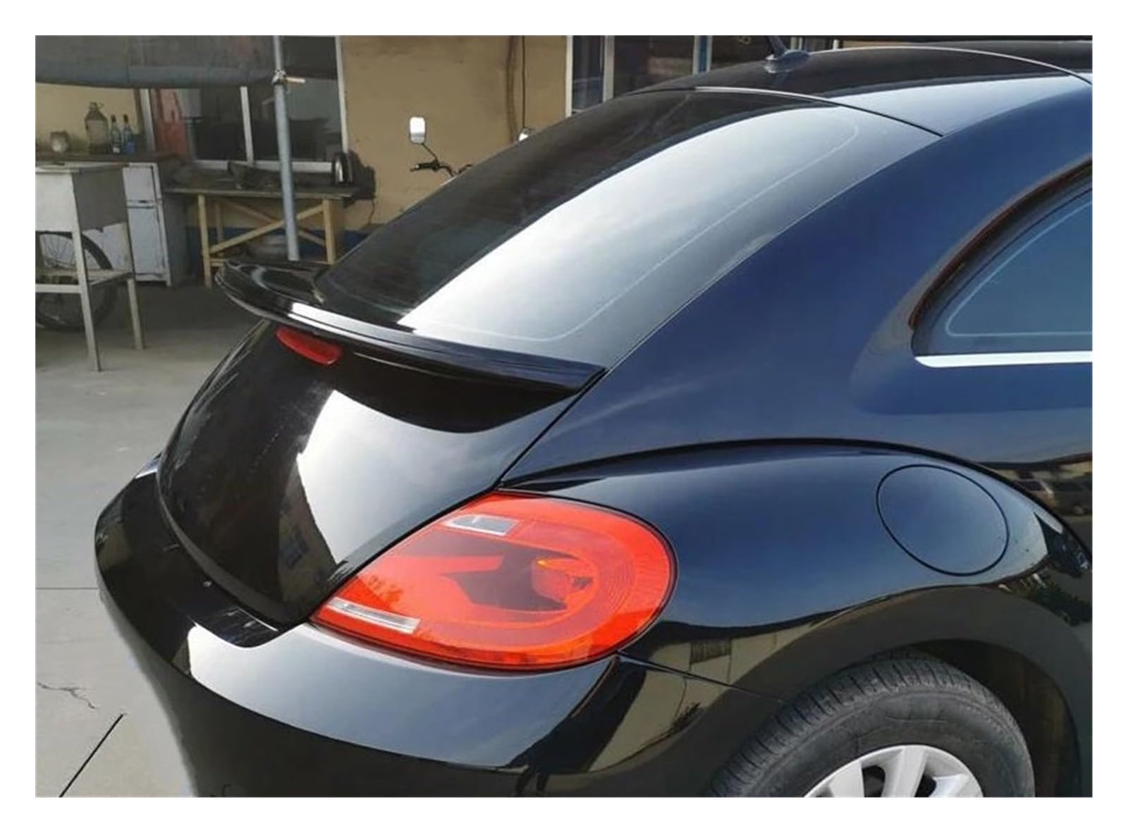 

ABS Rear Trunk Lid Car Spoiler Wings For VW Beetle 2013 2014 2015 2016 2017 2018 2019 2020(Black) One Size чёрный