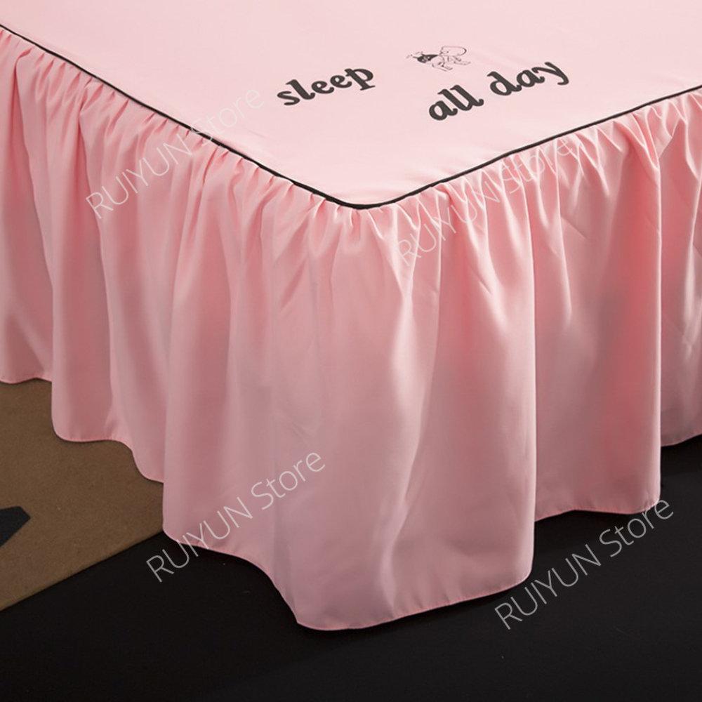 Ofertă caldă Home Hotel Husă de pat Fustă de pat Așternut de pat Protector de saltea Fusta de pat Cuvertură de pat Couvre Lit Lenjerie de pat Fustă de pat