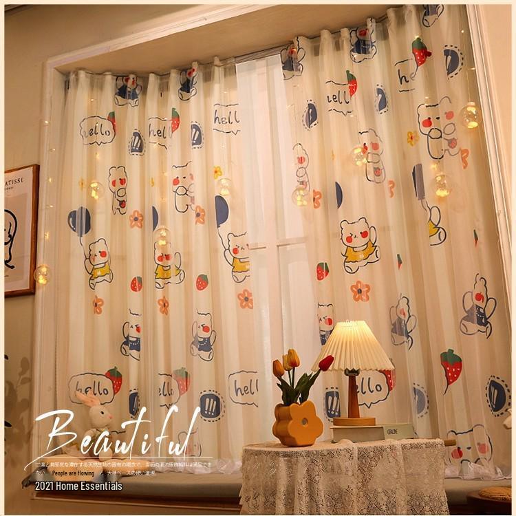 Velcro Blackout Curtains with Free Installation - Windproof & Punch-Free Door Voile