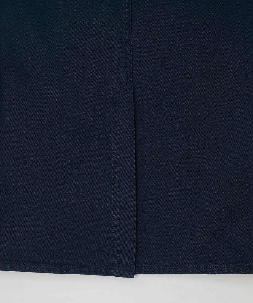 Jeonggamseutyudio Pigment Dyed Denim Long Skirt_2 Color