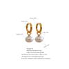 High Quality Imitation Pearl Pendant Alloy Gold Korean Earrings Ornaments Fashion Jewelry Women Gift