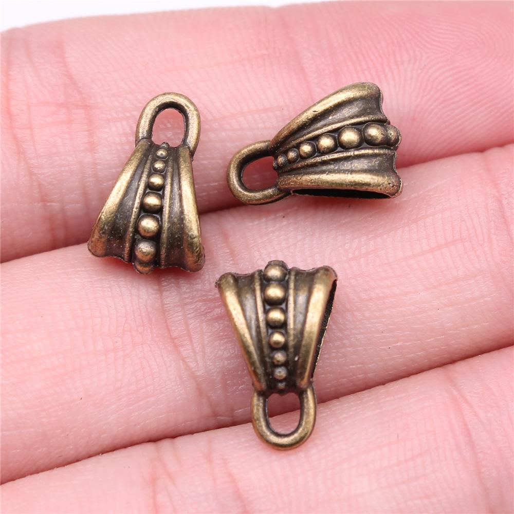 20pcs Triangle Hanging Buckle Beads Bails Connectors For DIY Jewelry Making Jewelry Findings Jewelry Accessories