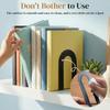 6Pcs Metal Bookends L-Shaped Thickened Book Ends Stoppers Supports Non-slip Desk Bookshelf Desktop Decor Shelves Office Storage