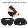 3D Sleep Mask for Side Sleeper, Light Blocking Eye Mask with Soft Padded High Elastic Band, Travel Nap Blindfold for Men Women